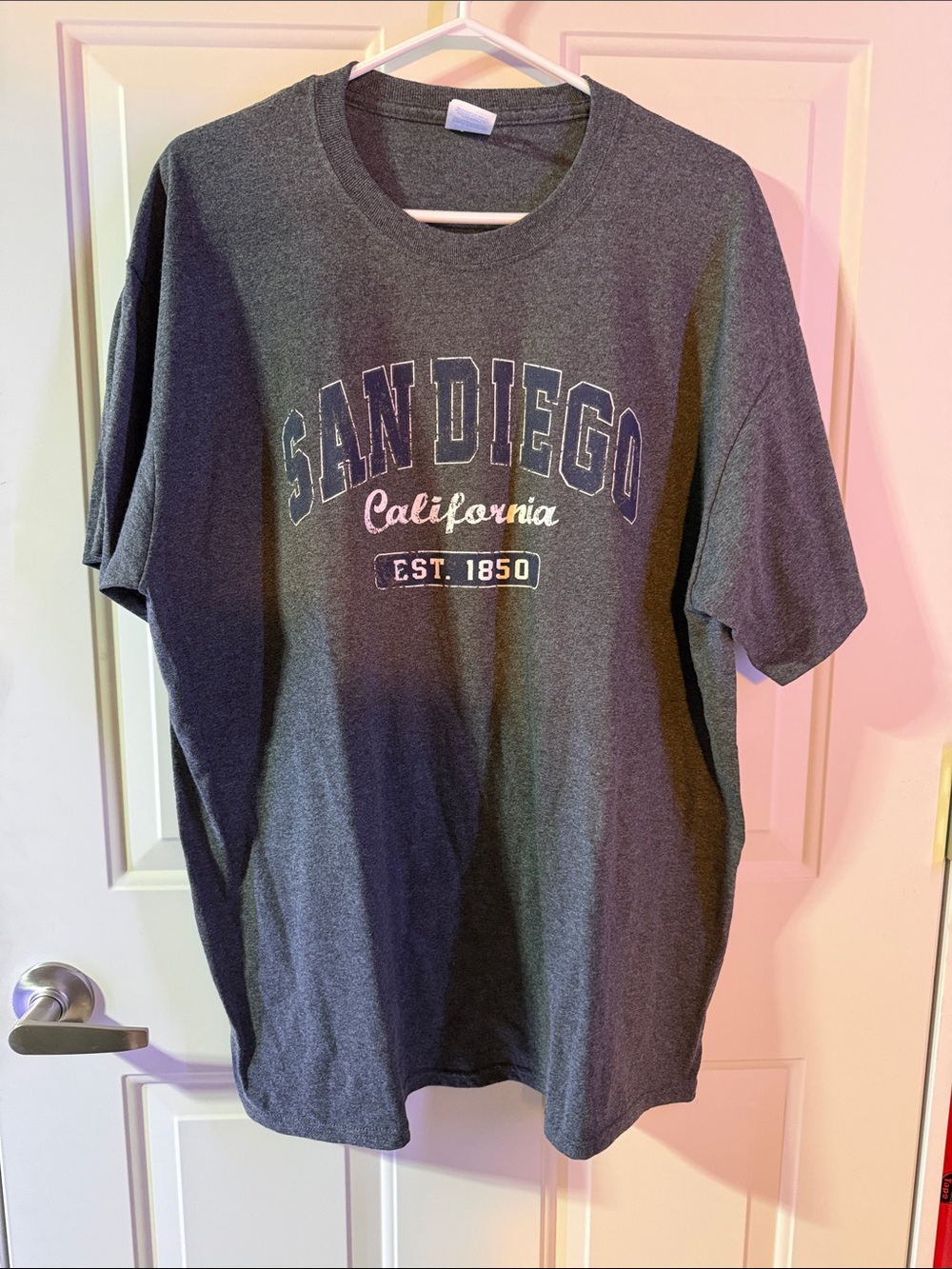 San Diego California Graphic Tee - Charcoal Gray